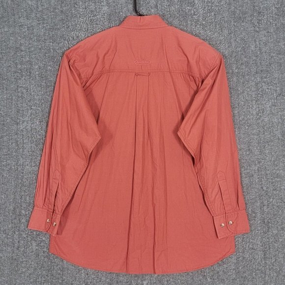 Remington Shirt Mens Large Sienna Brown Long Sleeve Button Down Casual Roll Tab - Picture 9 of 12